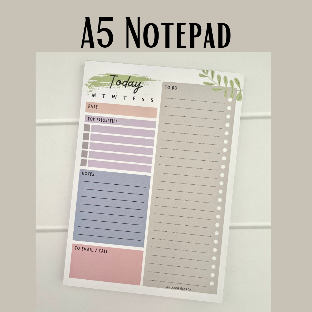 A5 'Today' Notepad