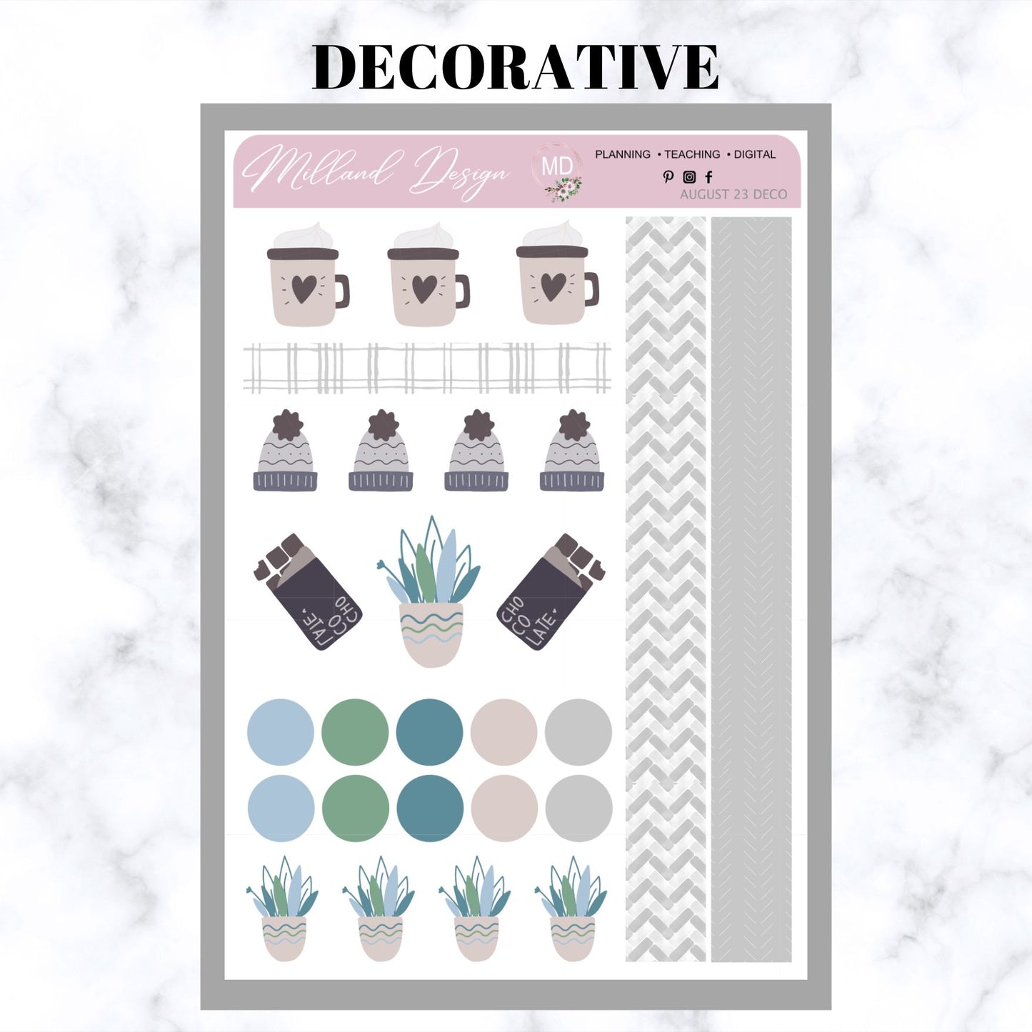 August 2023 LBD Deco Sheet - Winter Warmer
