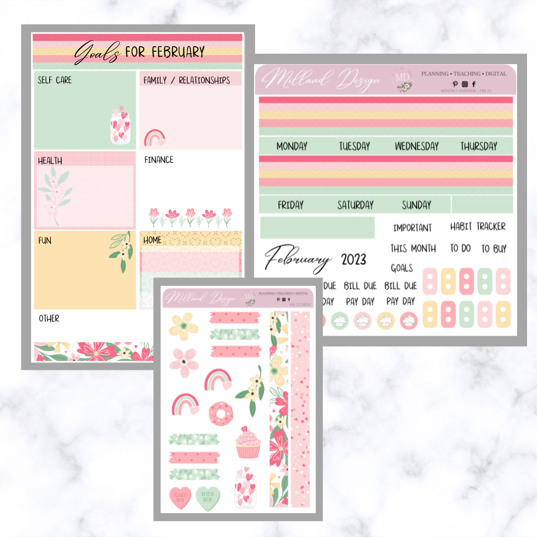 2023 - LBD Monthly Dashboard, Monthly overview and Deco stickers
