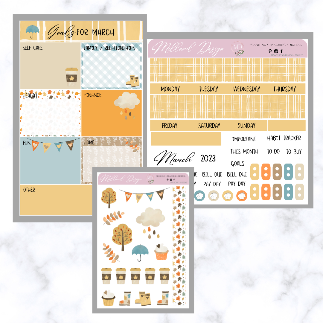 2023 - LBD Monthly Dashboard, Monthly overview and Deco stickers