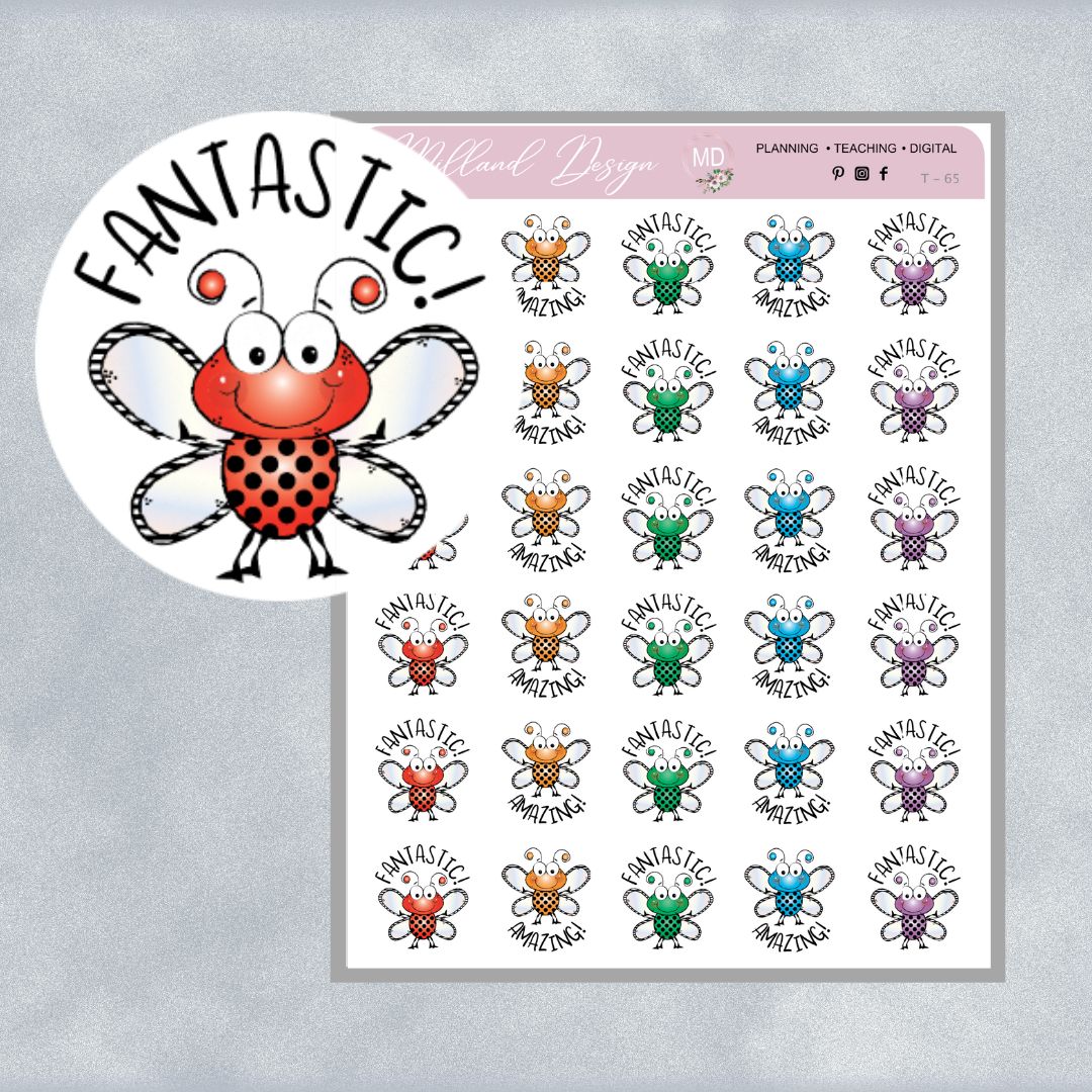 Spotted Bugs General Merit Stickers