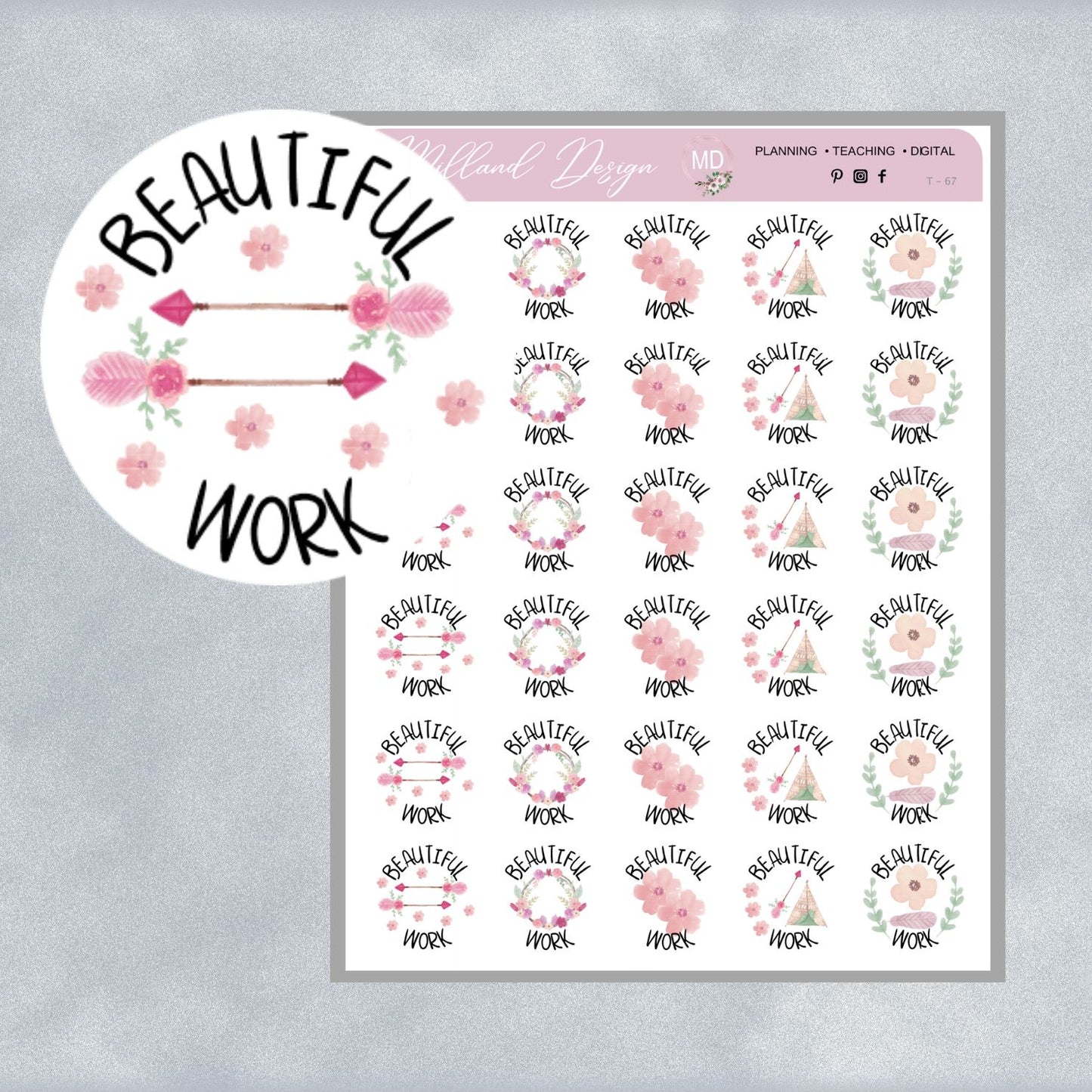 Boho General Merit Stickers