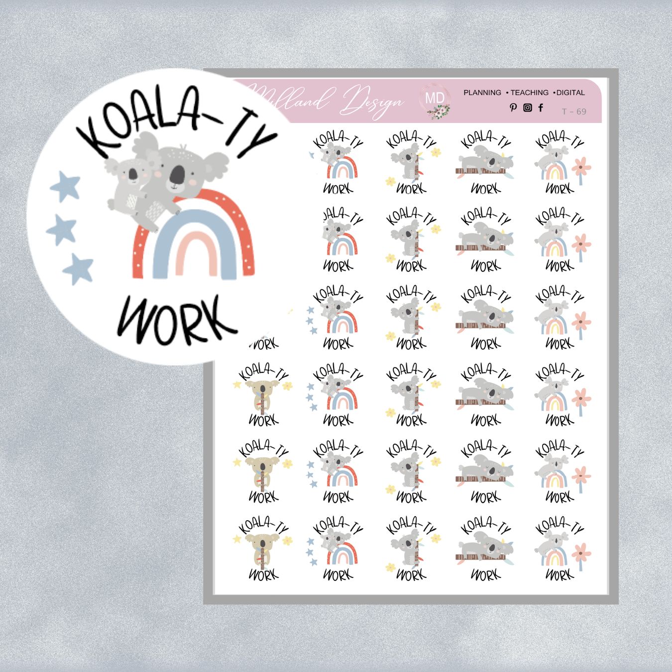 Koala General Merit Stickers