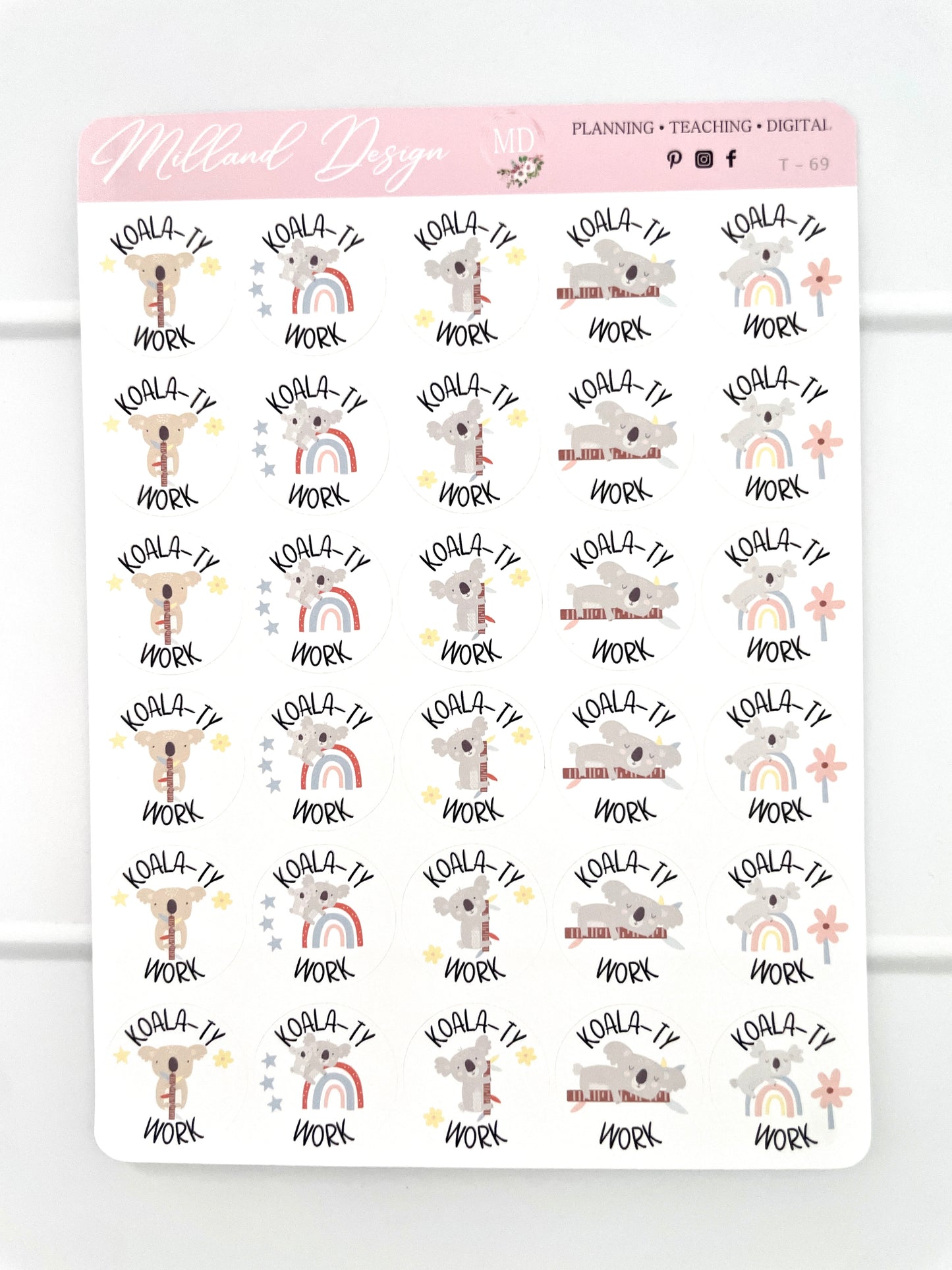 Koala General Merit Stickers