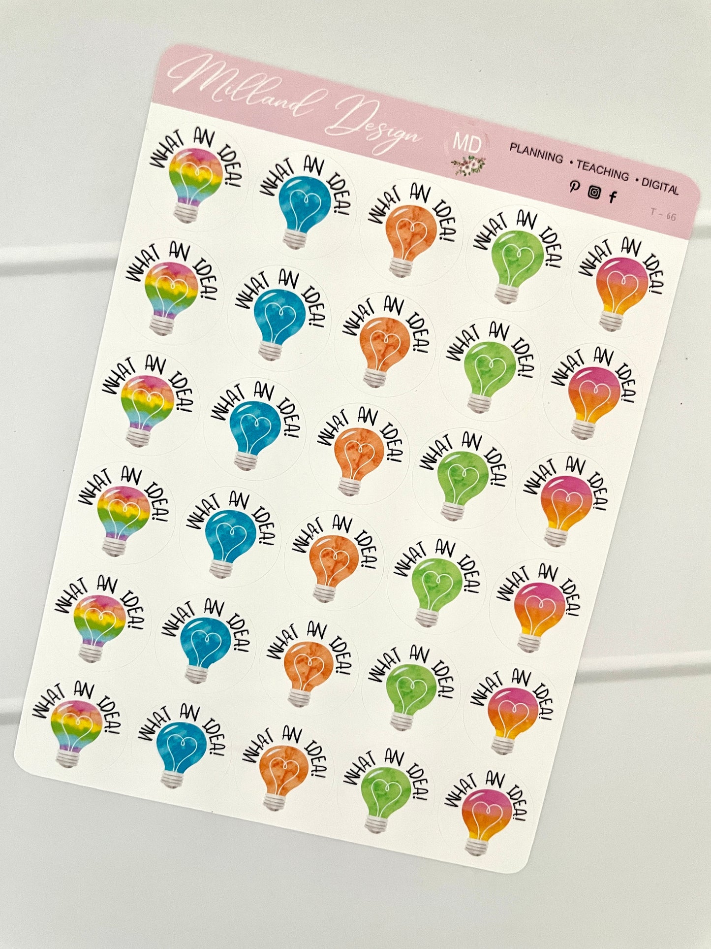 Lightbulbs General Merit Stickers