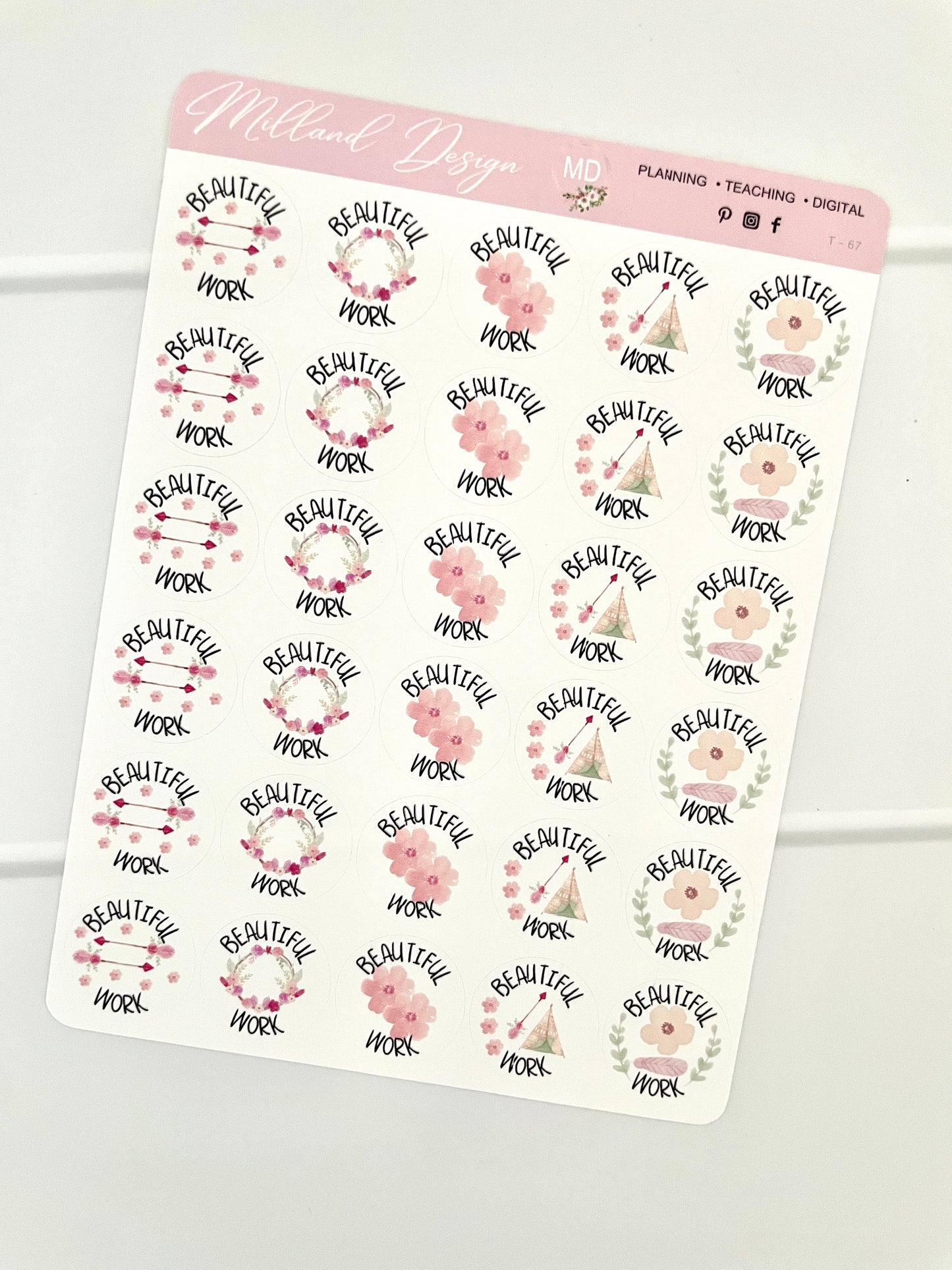 Boho General Merit Stickers