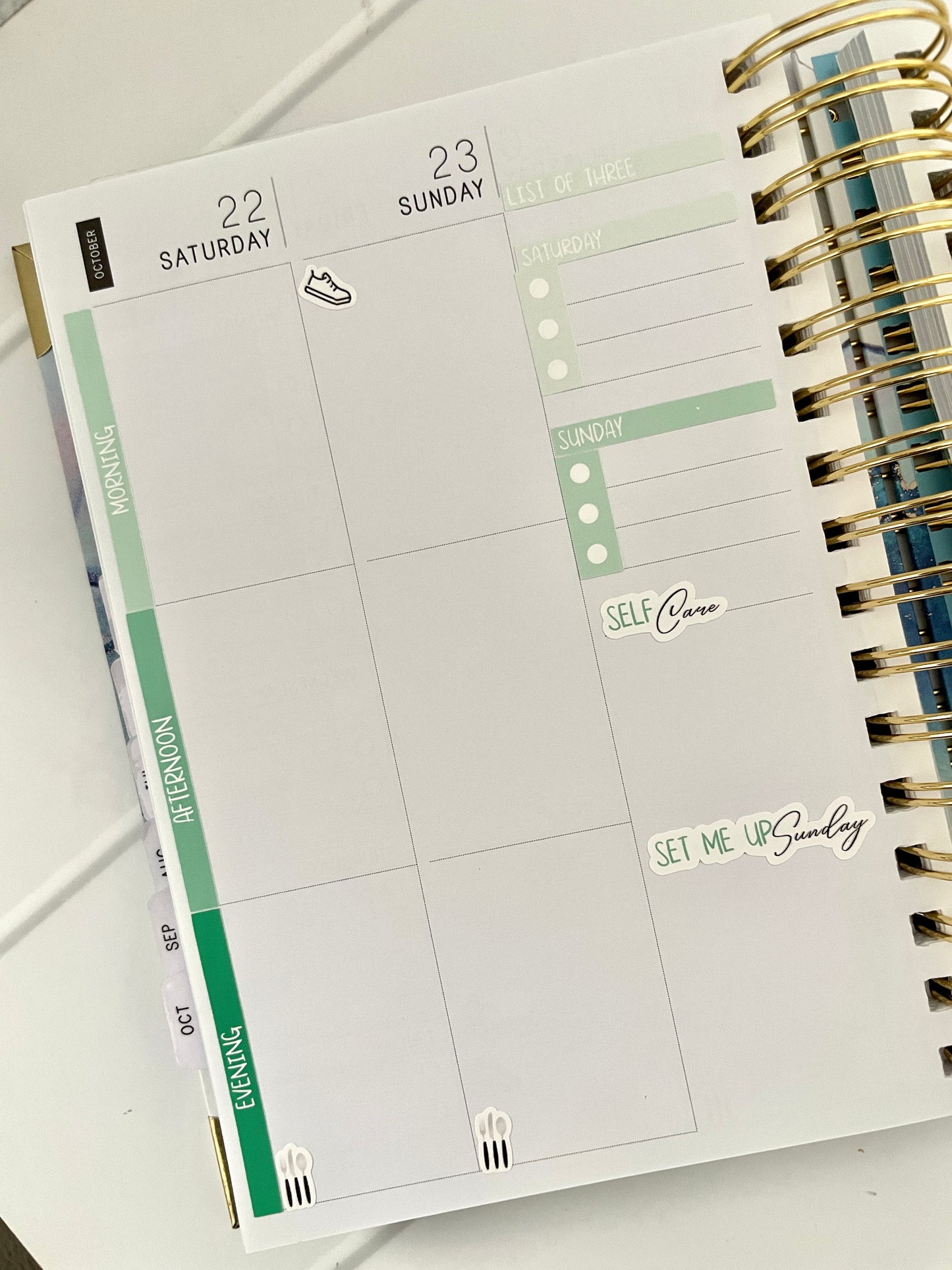 LBD Functional WEEKLY sticker sheet