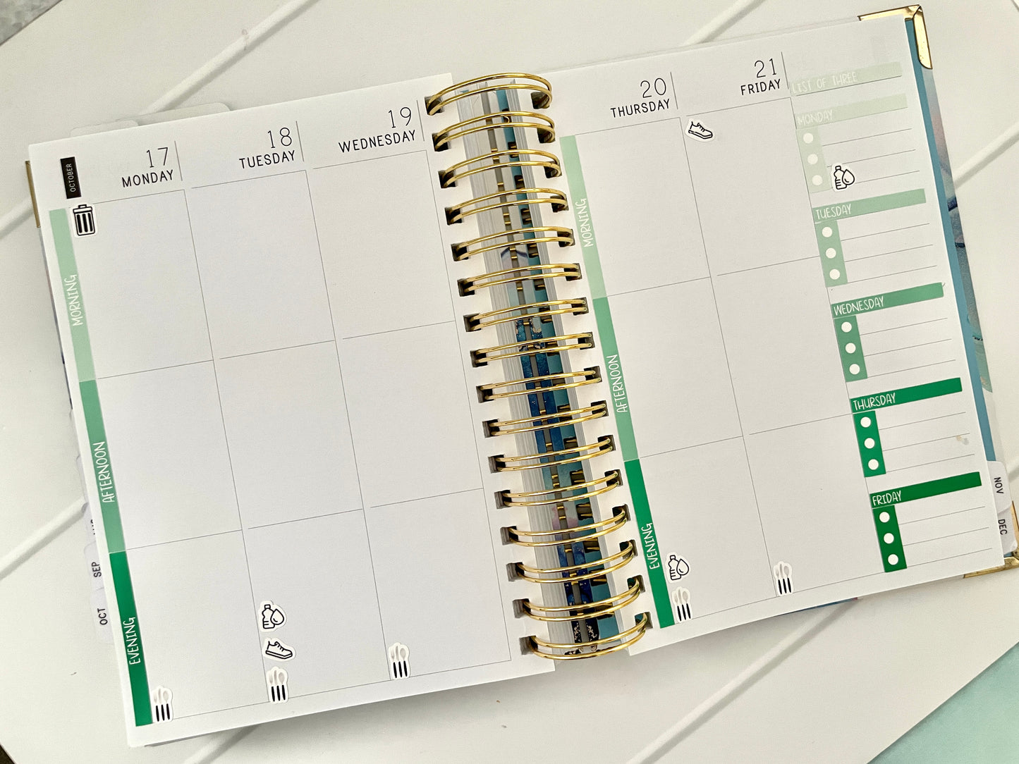 LBD Functional WEEKLY sticker sheet