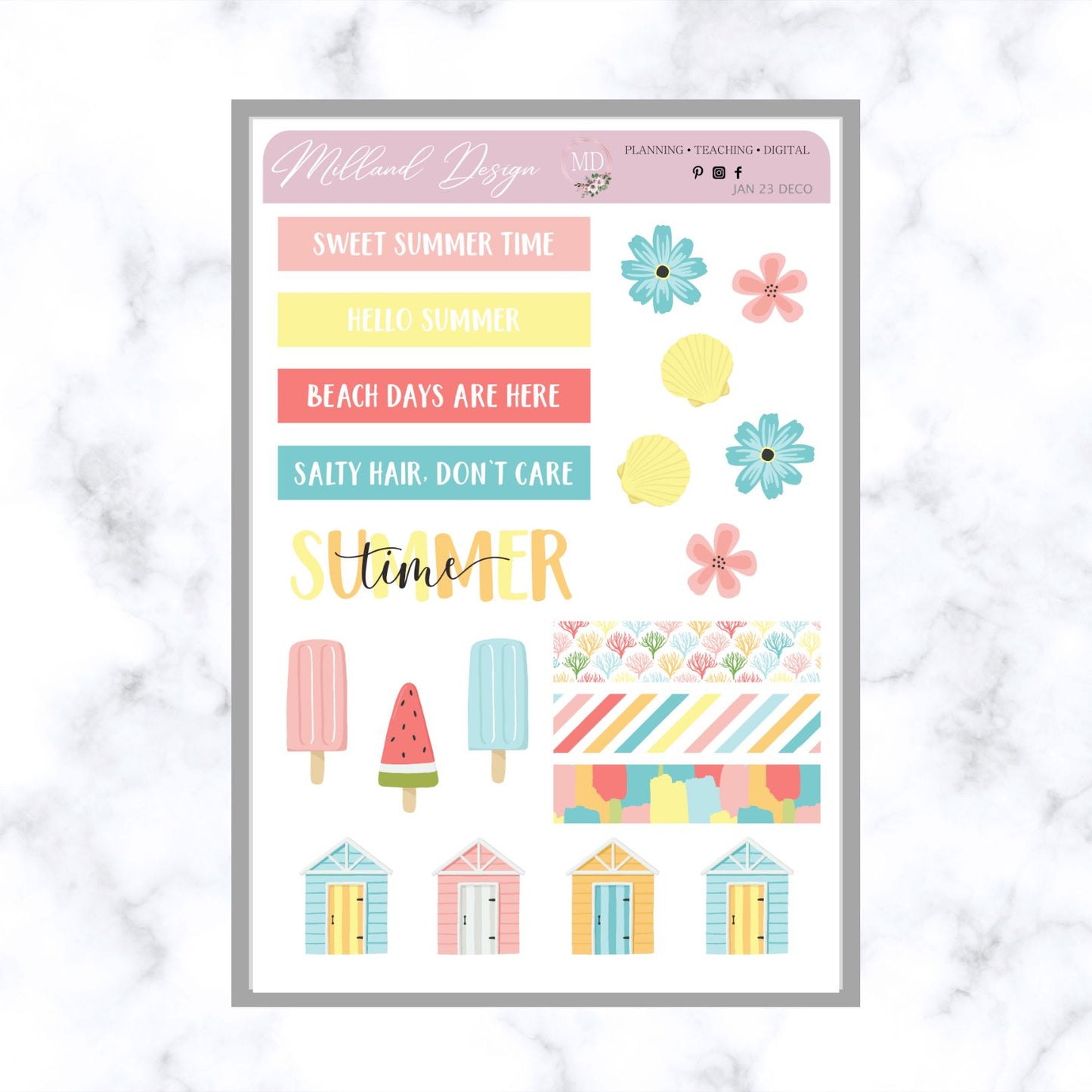 January 2023 LBD Deco Sheet