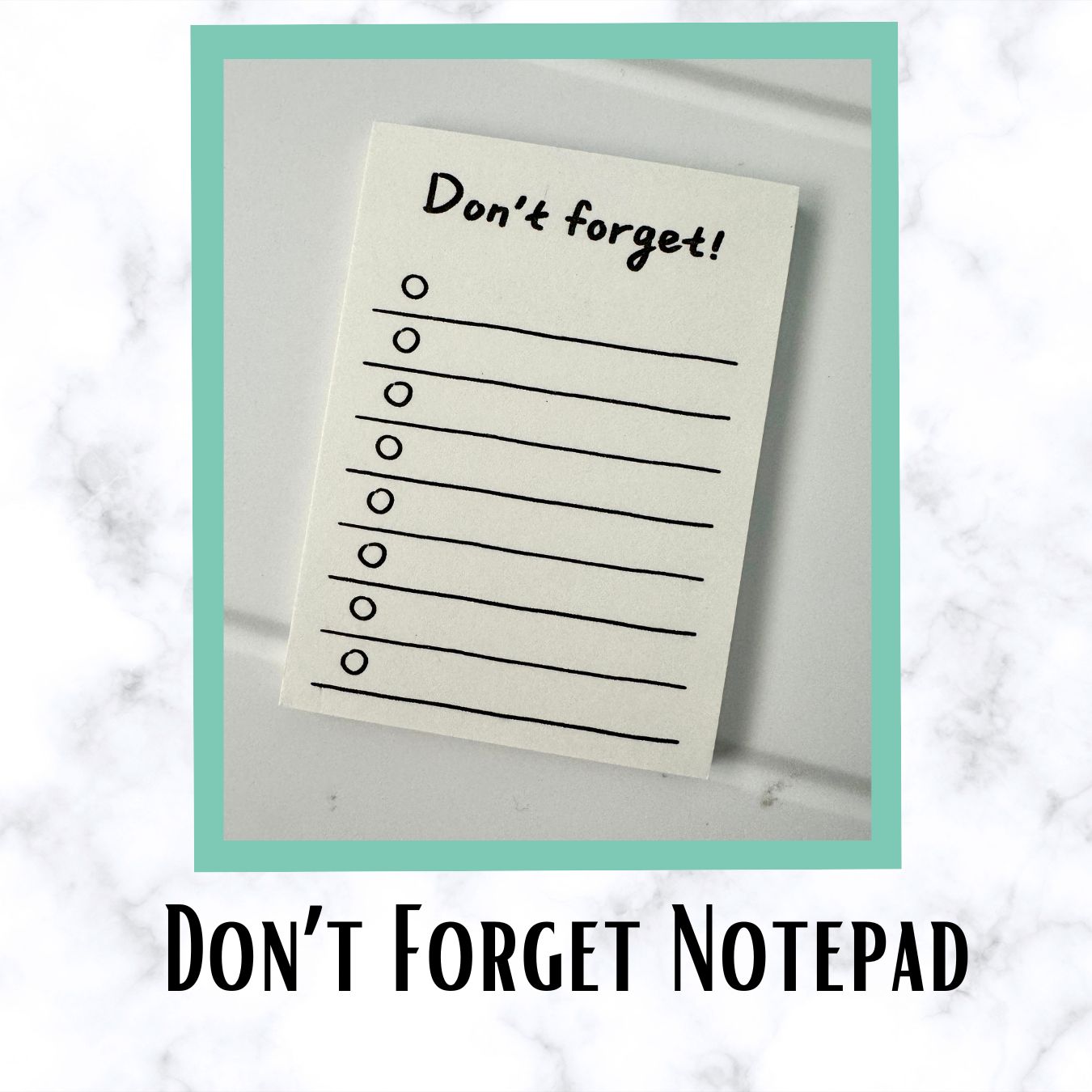 Don't Forget Mini Notepad