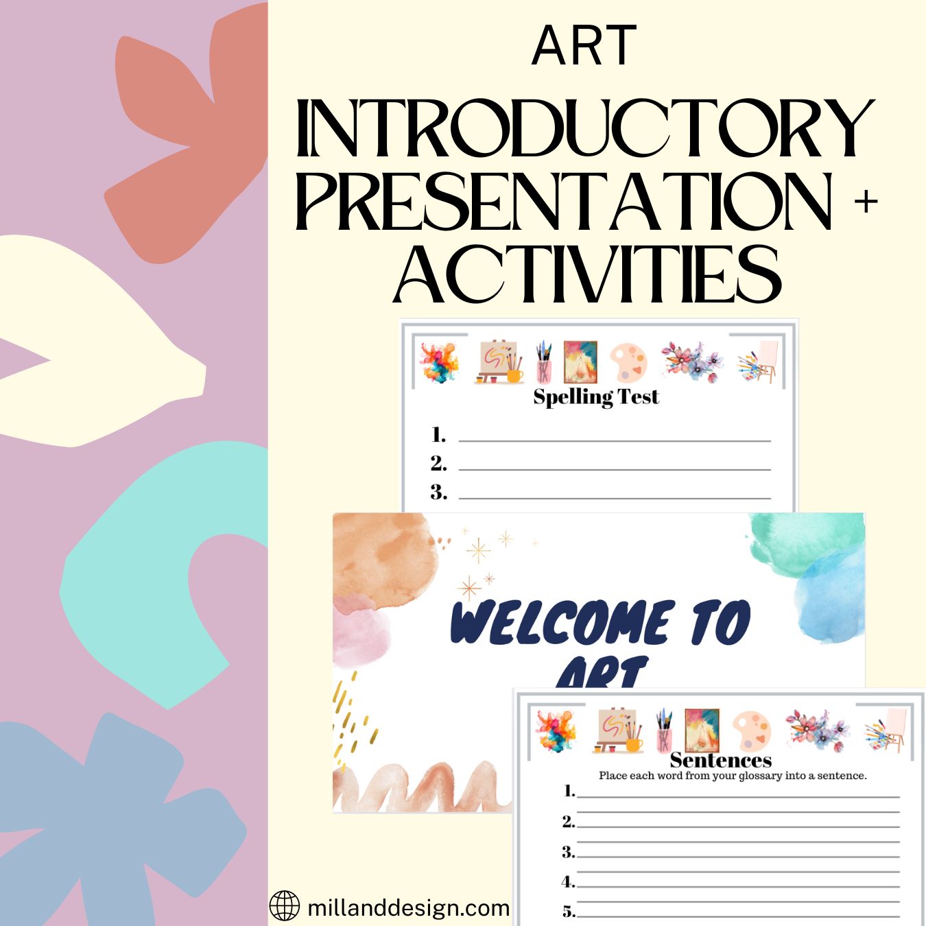 Art Introductory Paragraph and Literacy Activities