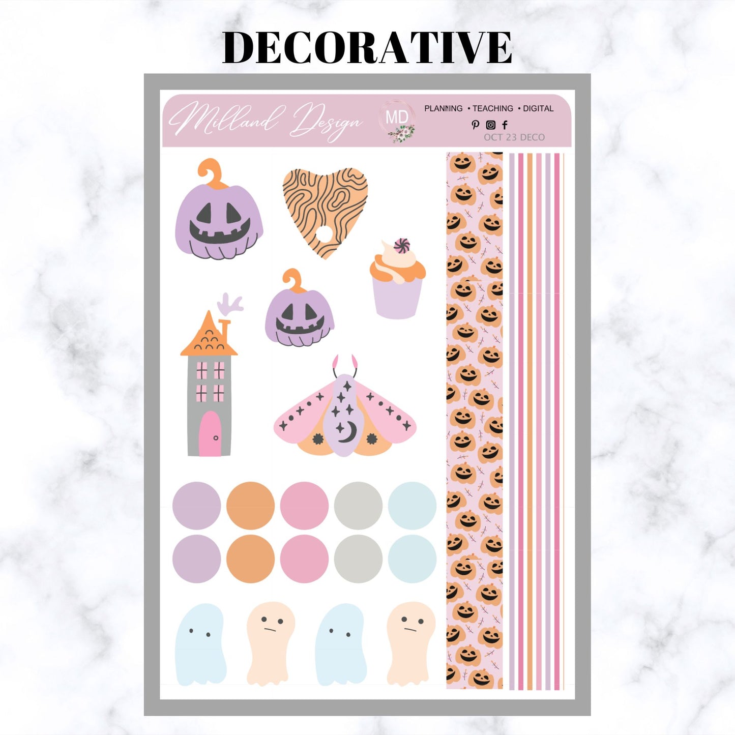 October 2023 LBD Deco Sheet