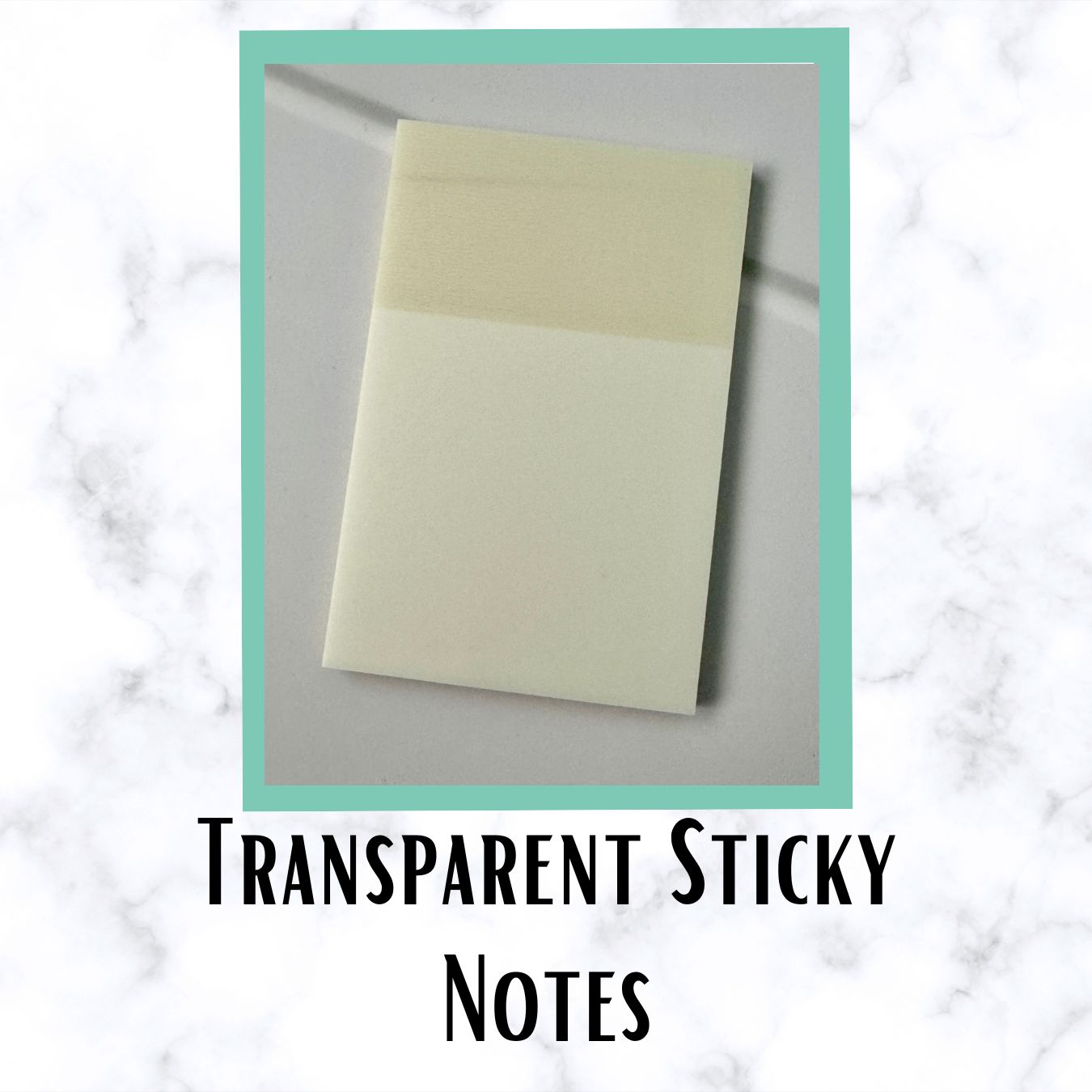 Clear Transparent Sticky Note