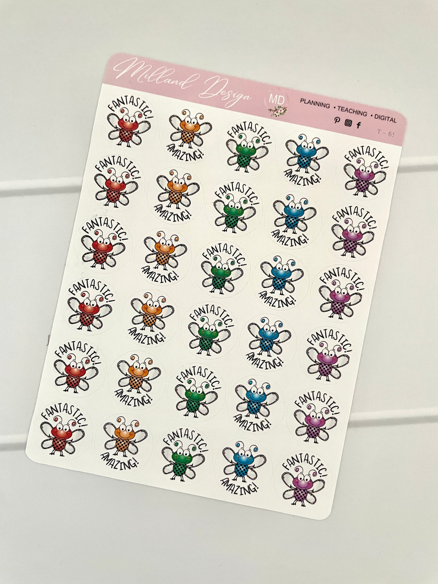 Spotted Bugs General Merit Stickers