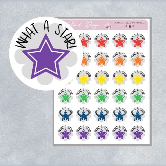 What A Star! General Merit Stickers