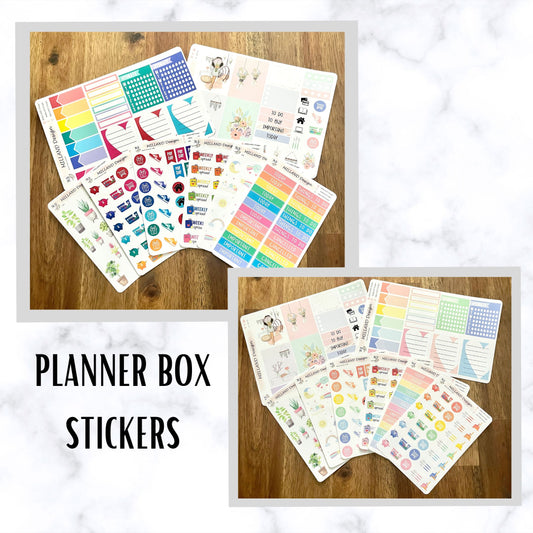 Planner Box Sticker Set