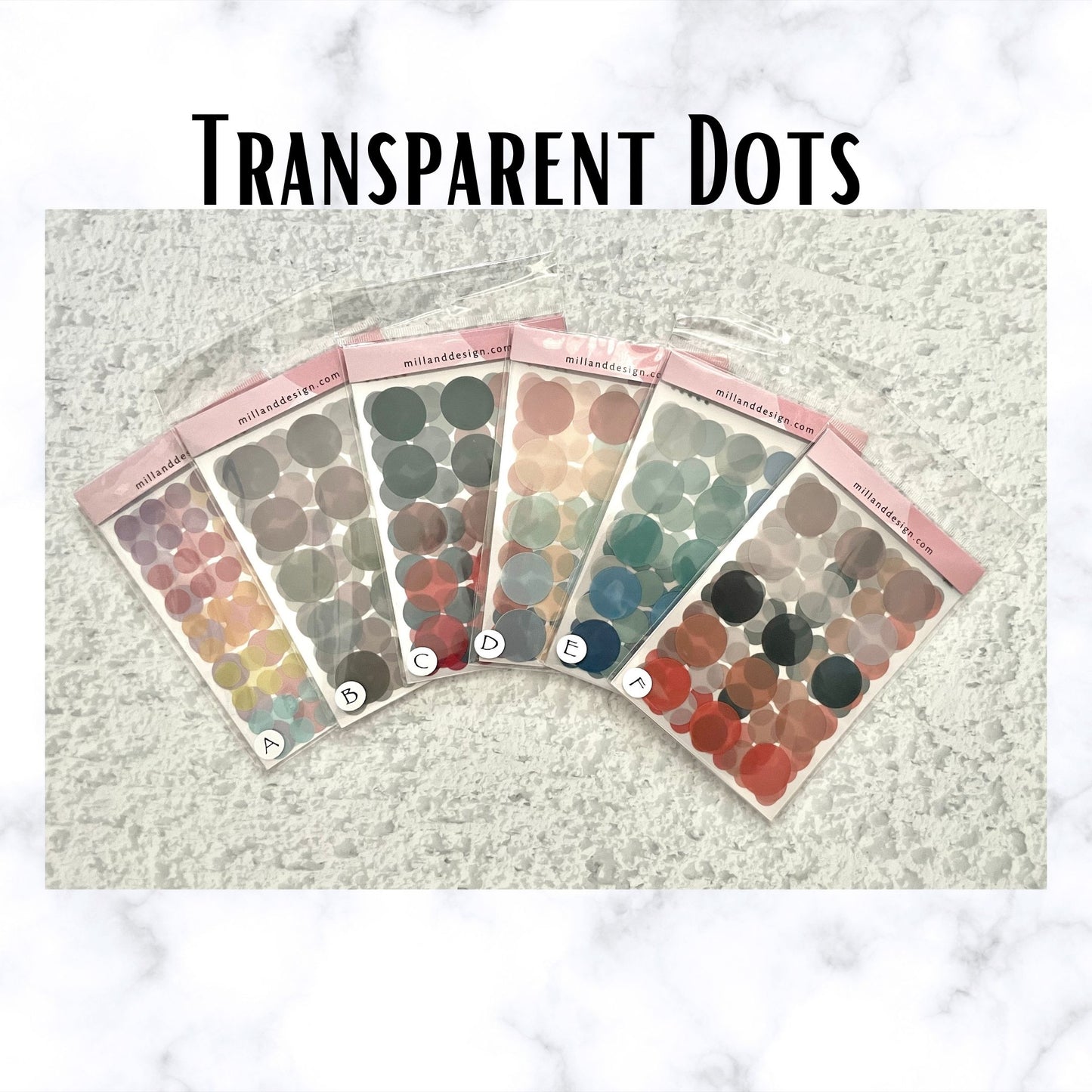 Transparent Dots - 3 sizes