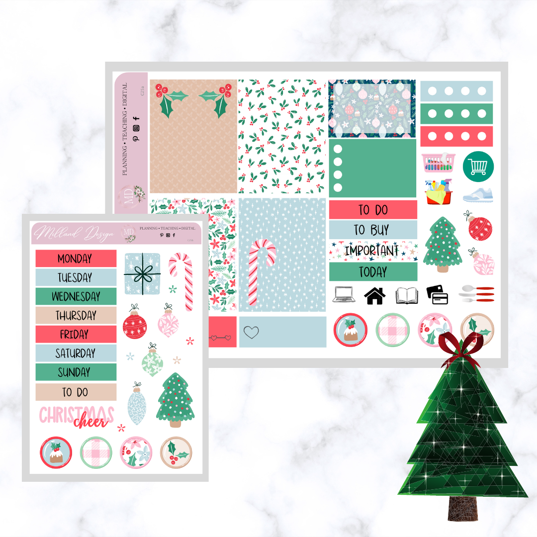 Holly Jolly Christmas Planner Mini Kit