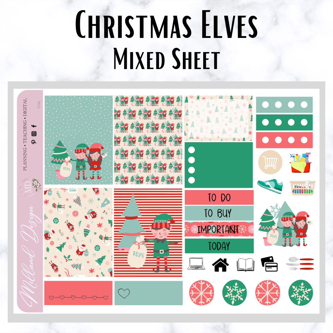 Christmas Elves Planner Mini Kit