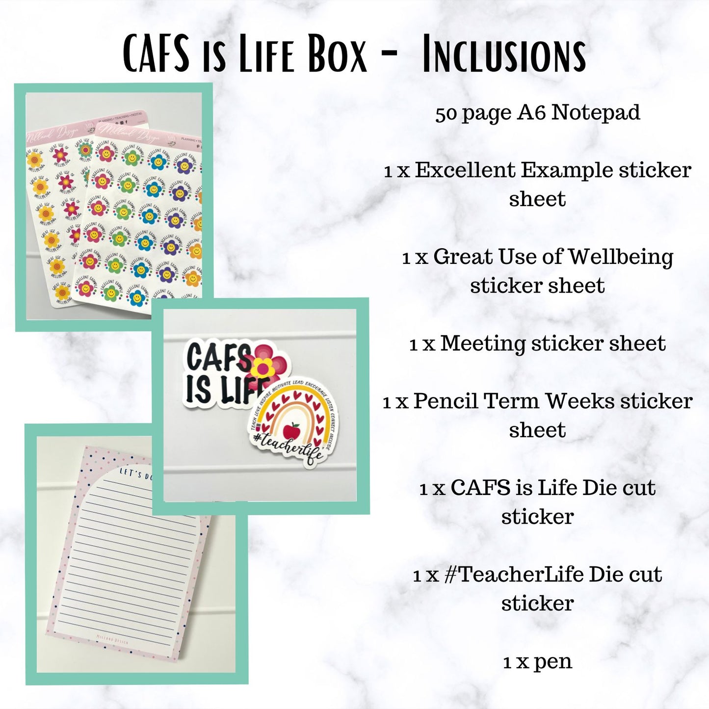 CAFS is Life Teacher Box