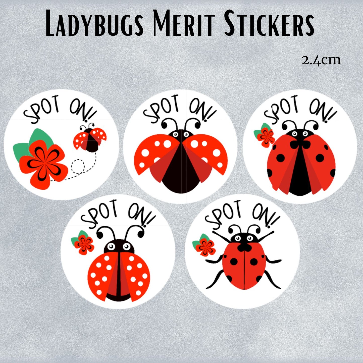 Ladybug General Merit Stickers