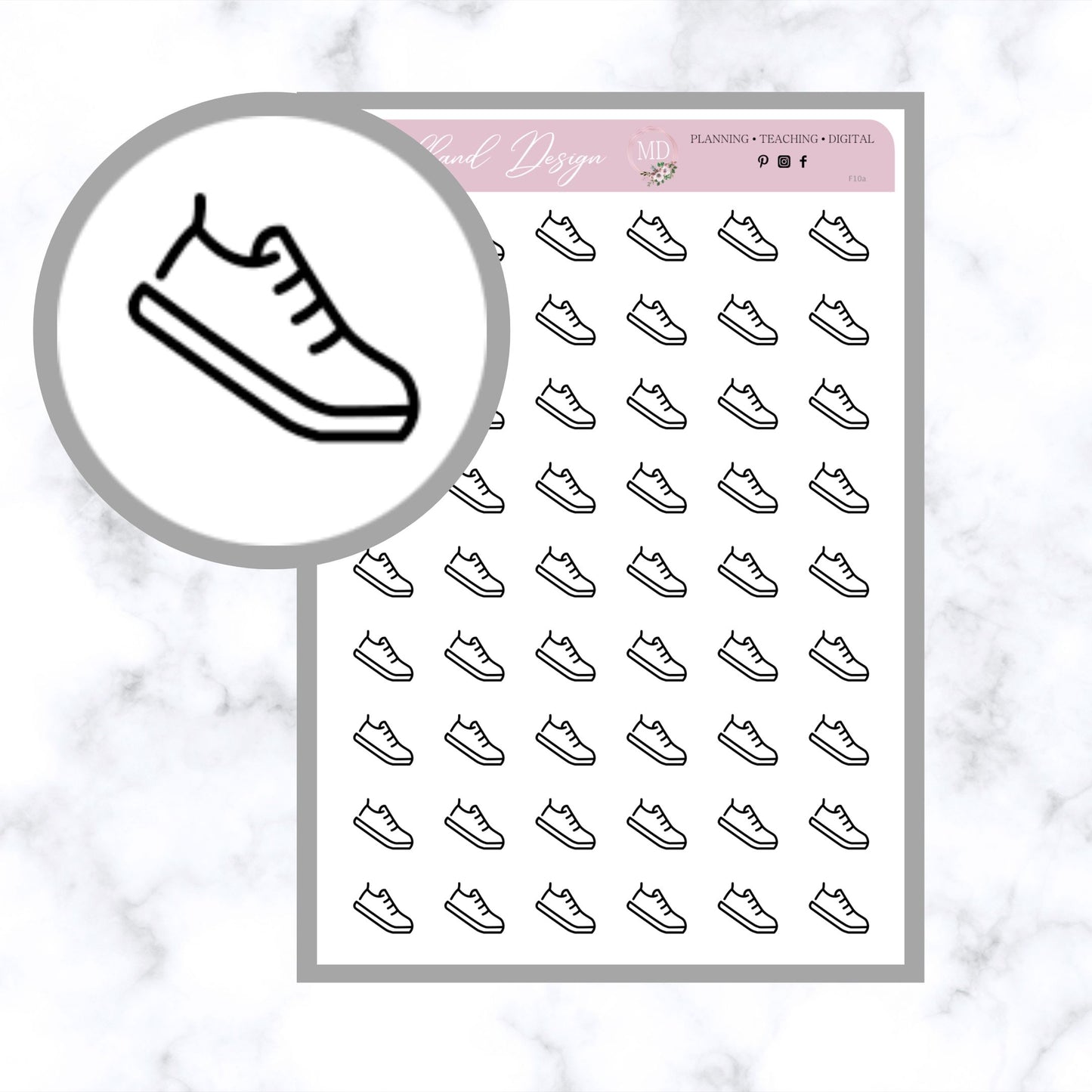 Run / Walk Icons for Planners