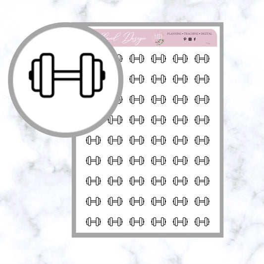 Weight / Gym Icons for Planners