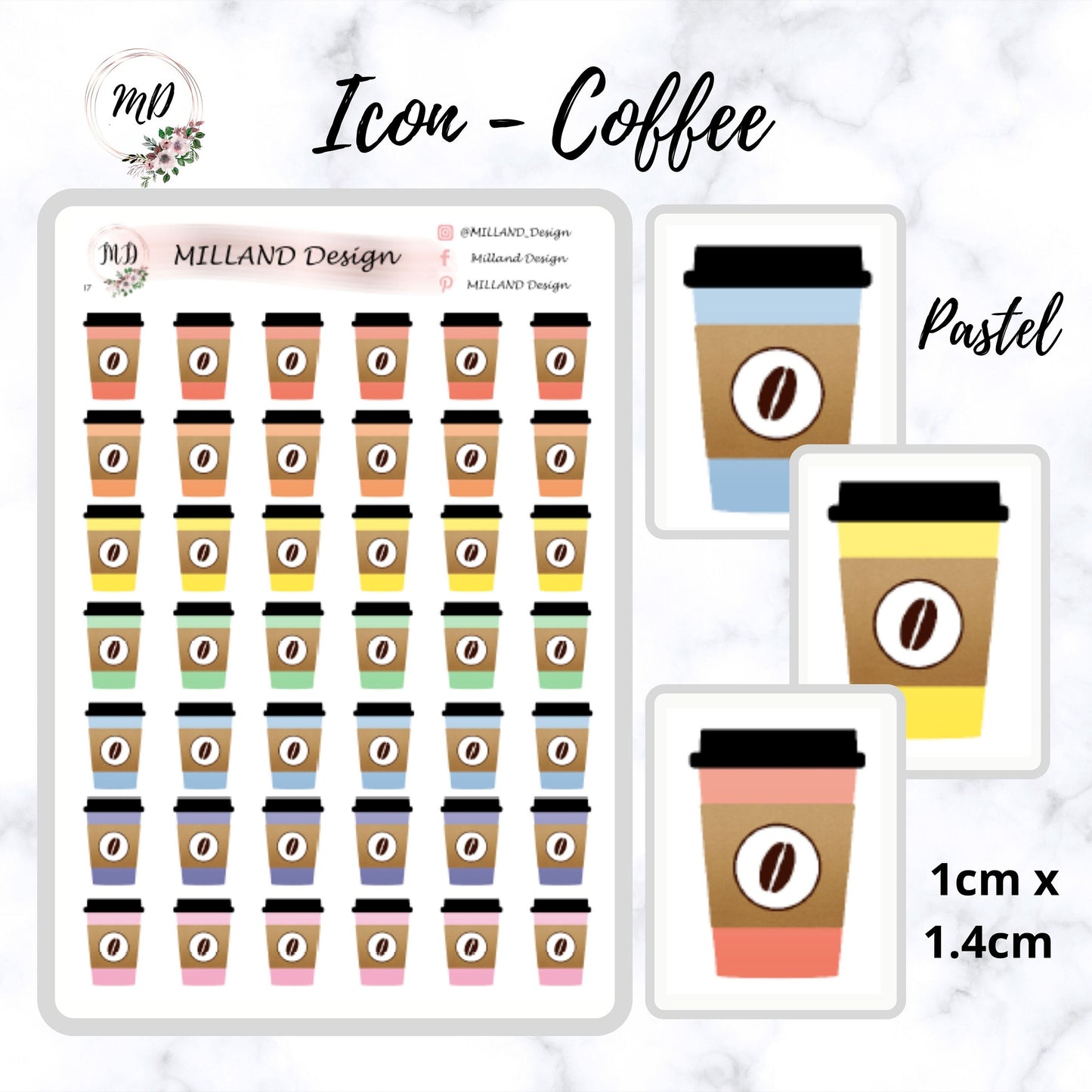 Coffee Icon Sticker