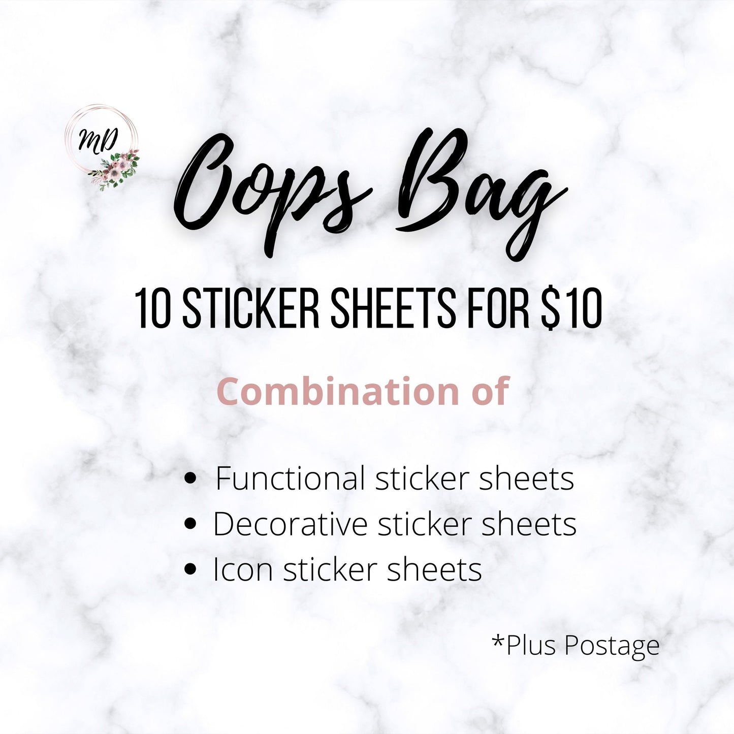 Functional, Icon and Decorative Oops Bag