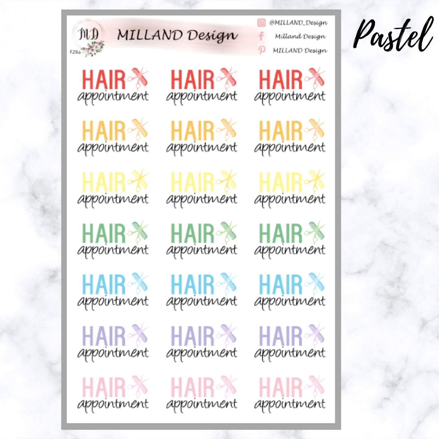 Hair Appointment Functional Sticker