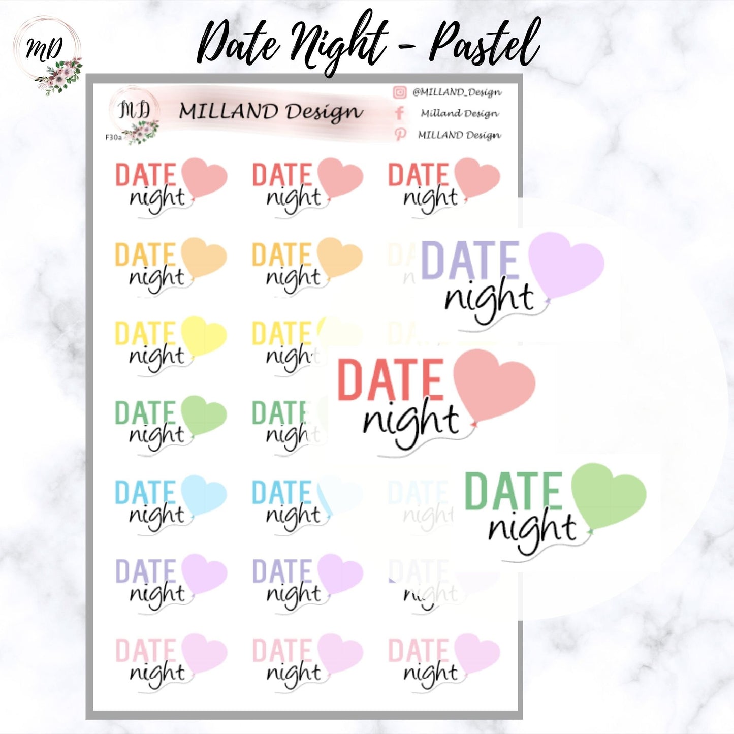 Date Night Functional Sticker