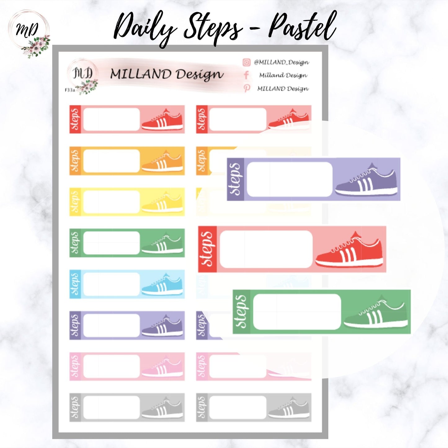 Daily Steps Functional Sticker
