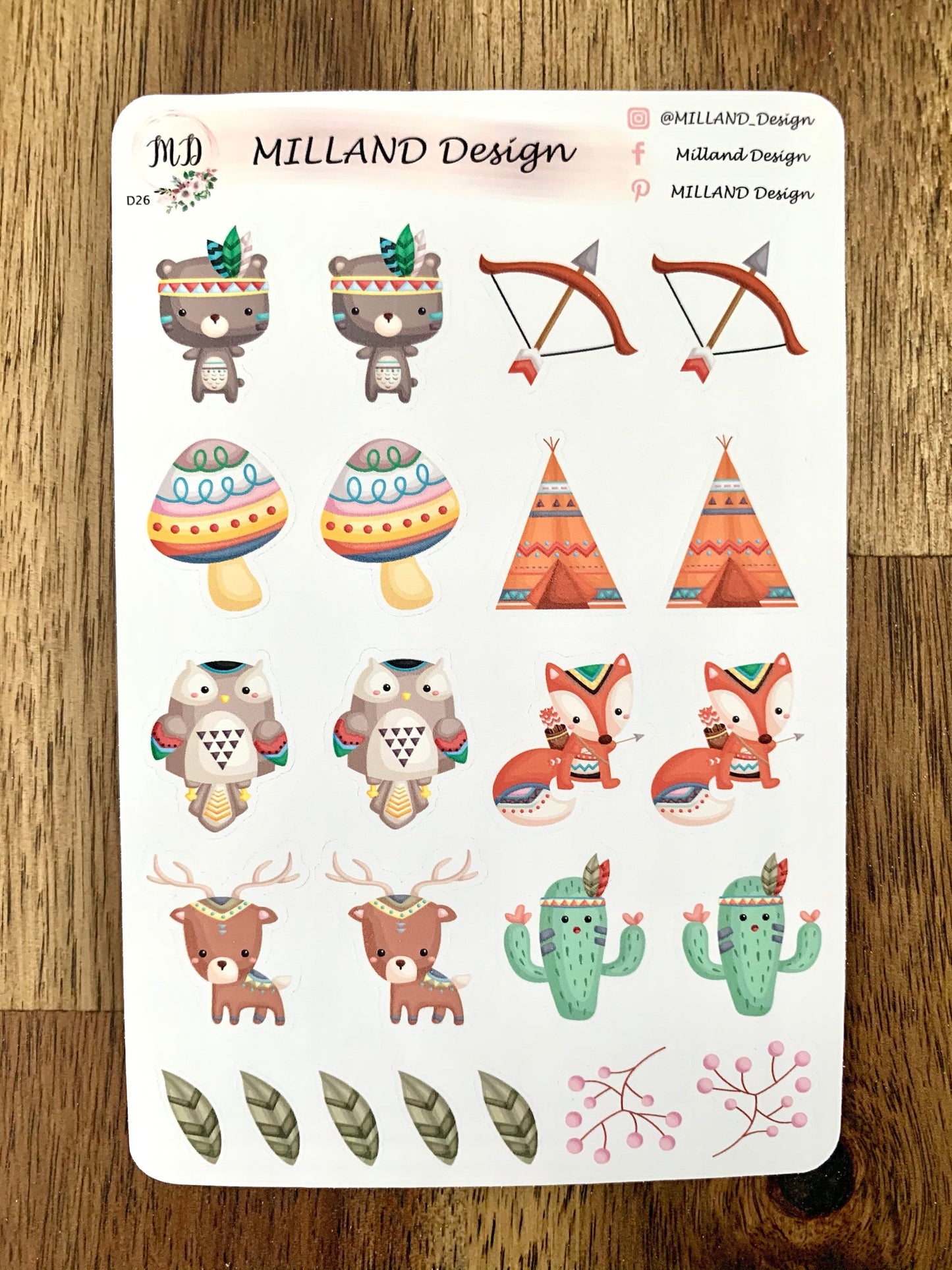 Tribal Animals Decorative Sticker