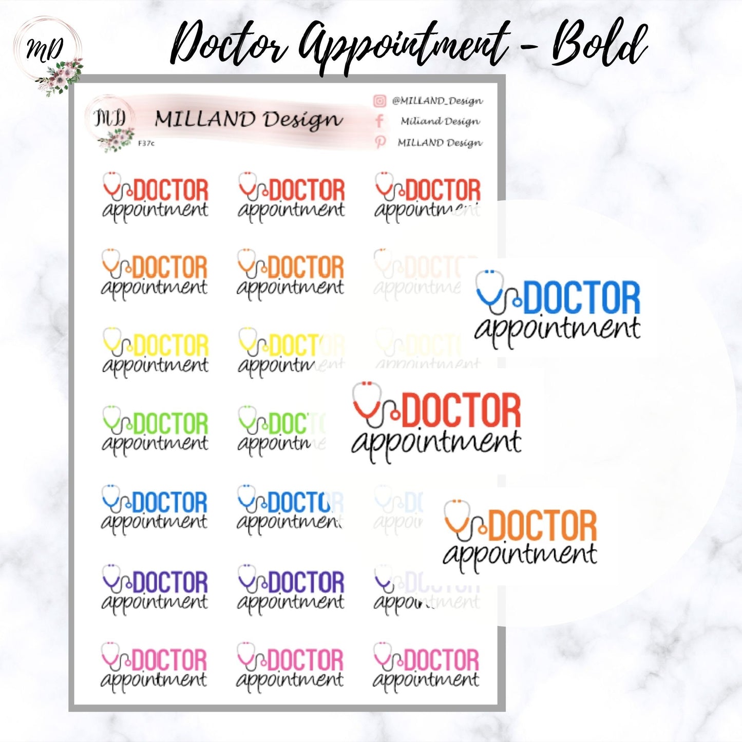 Doctor Appointment Functional Sticker