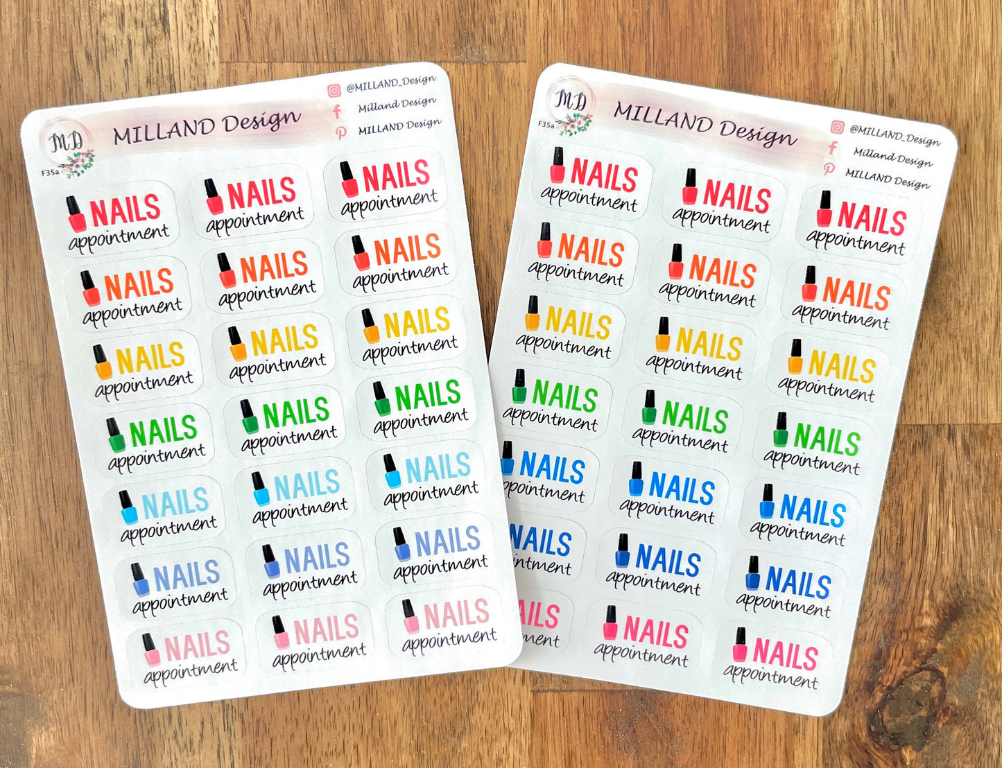 Nails Appointment Functional Sticker