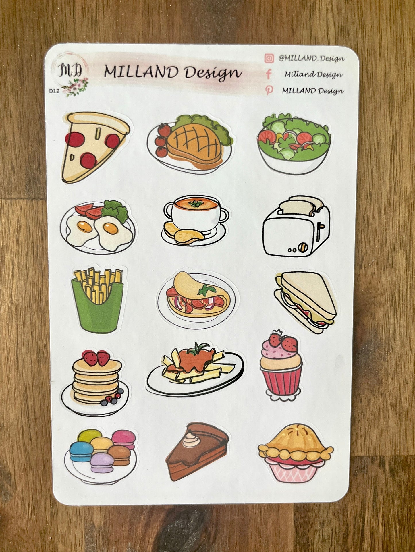 Food and Meal Decorative Sticker