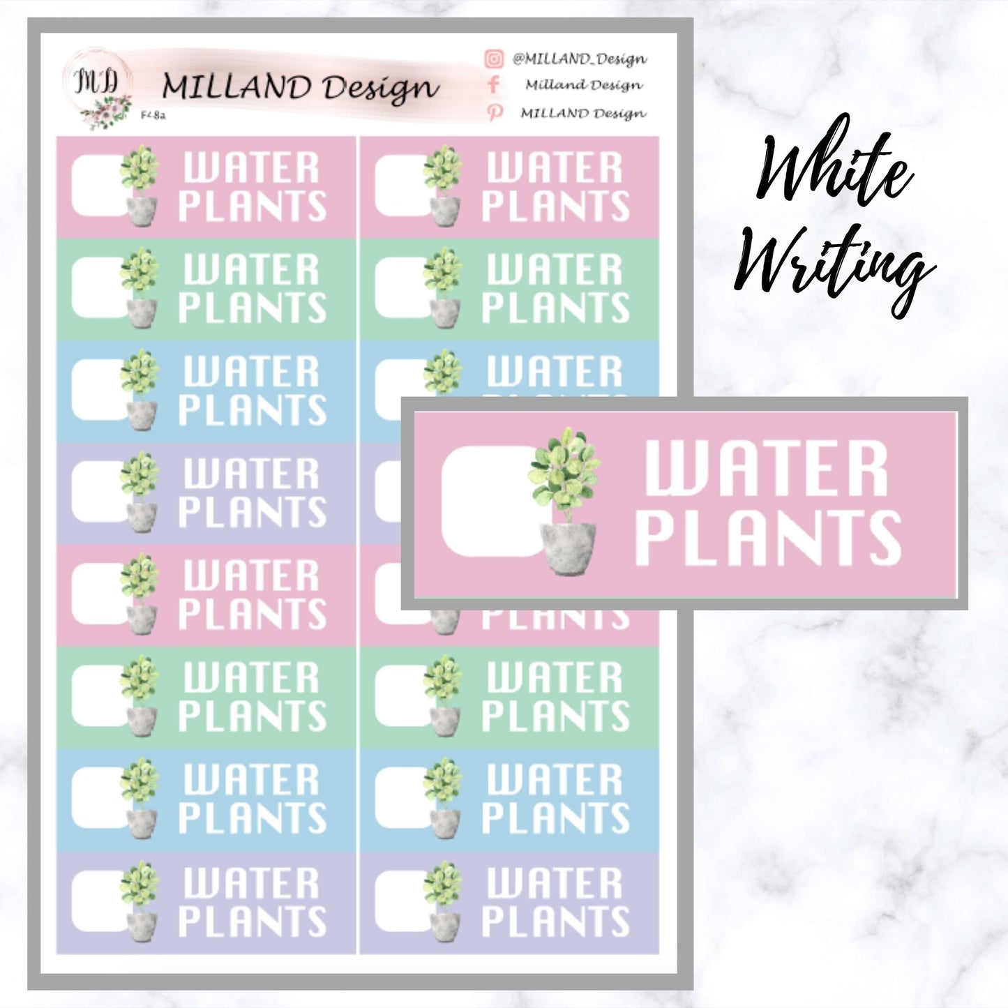 Water Plants Functional Sticker