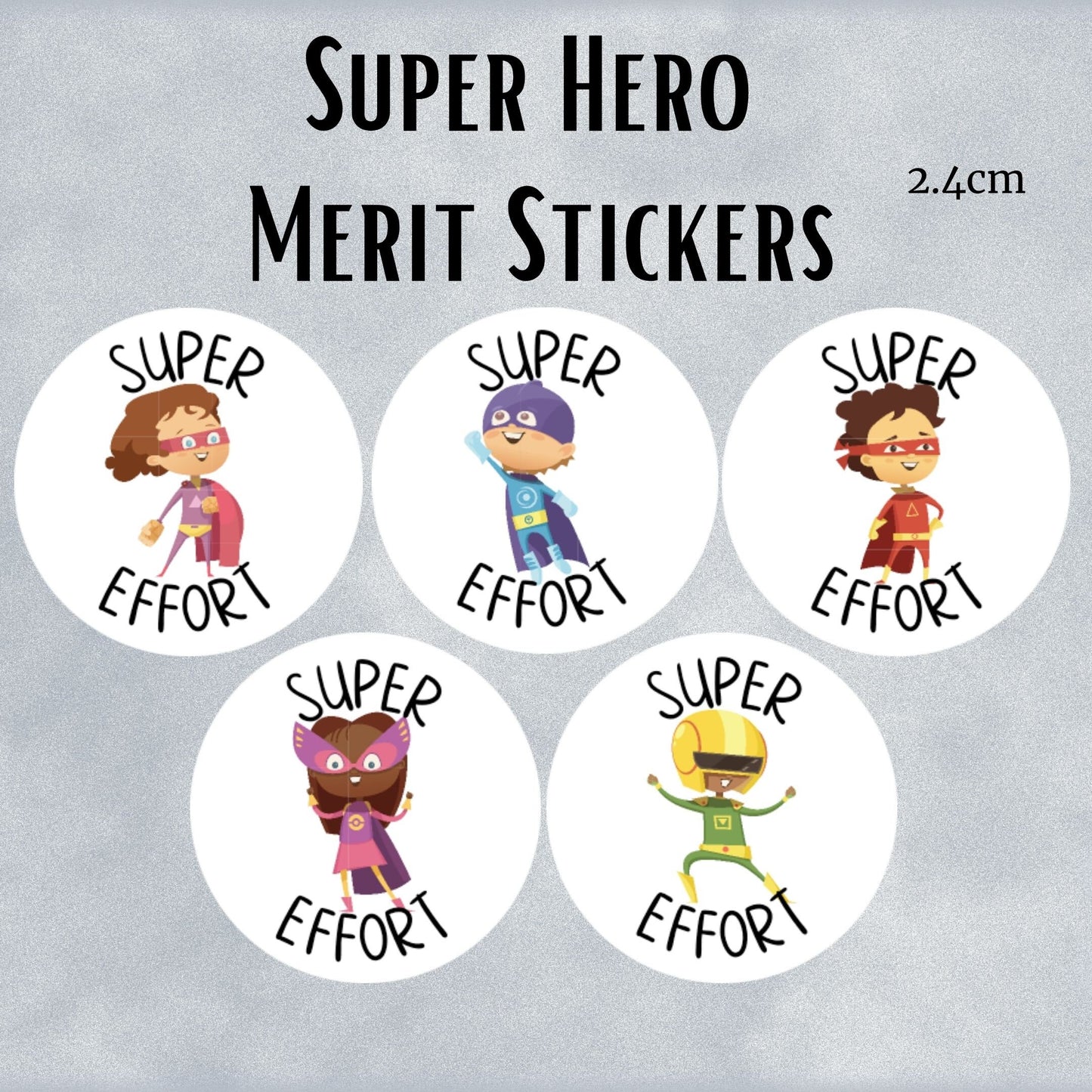 Super Heroes General Merit Stickers