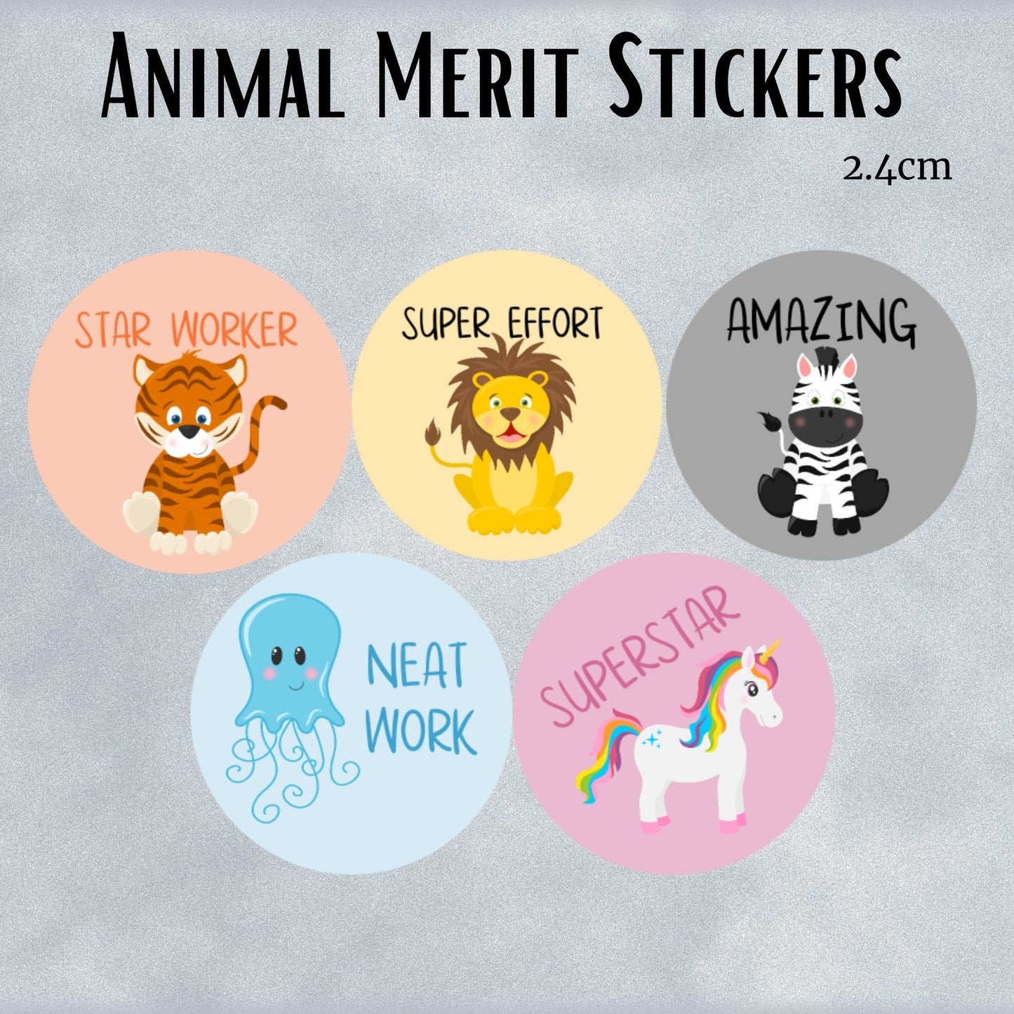 Animal General Merit Stickers