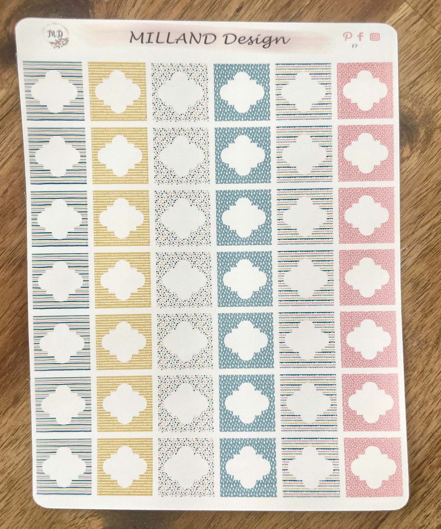 Daily or weekly money tracker for planners