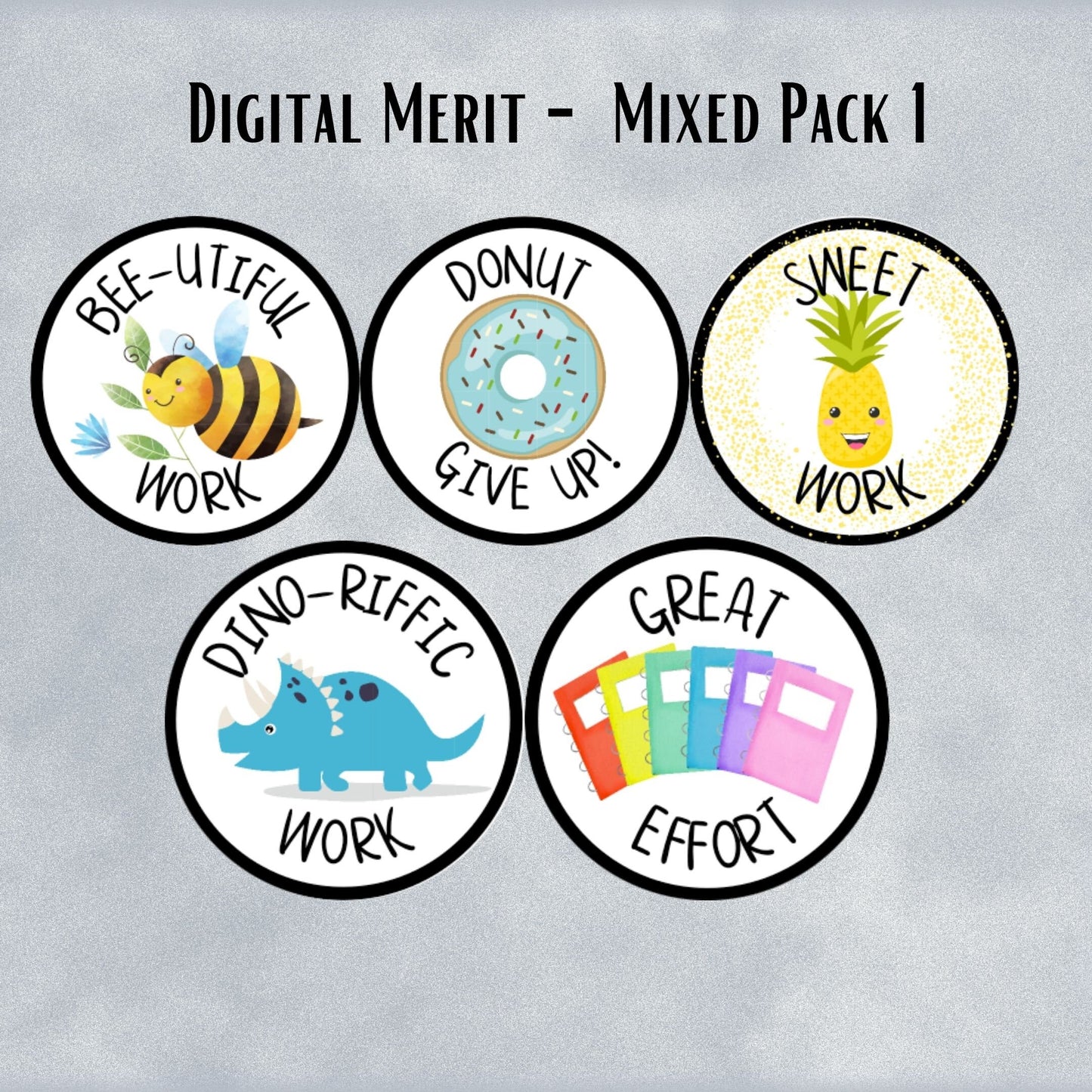 Mixed Digital Merit and Reward pack 1
