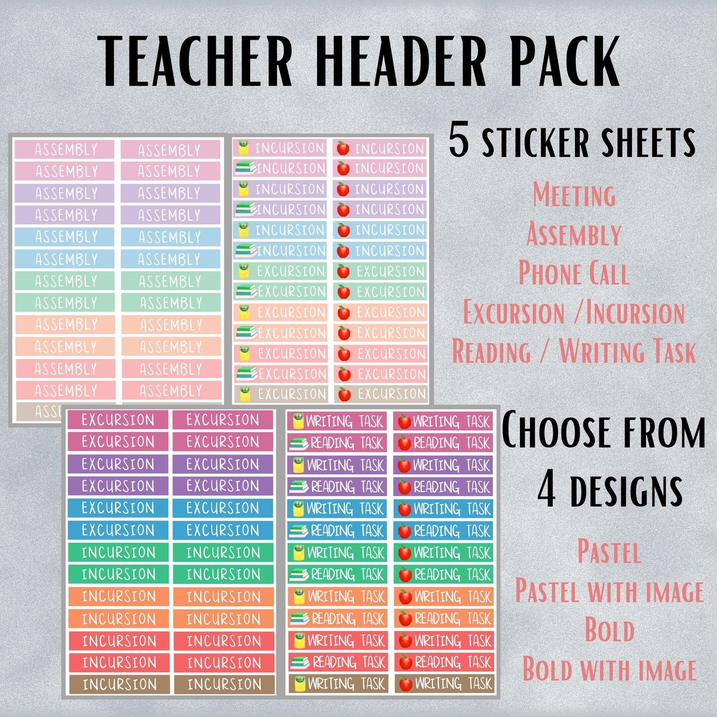 Mixed Teaching Sticker pack