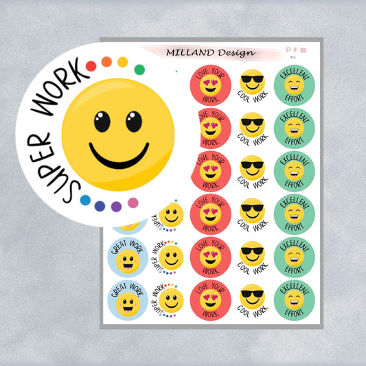 Emoji General Merit Stickers