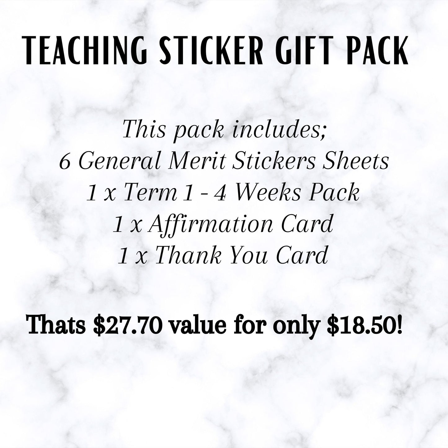 General Merit Sticker Gift Pack