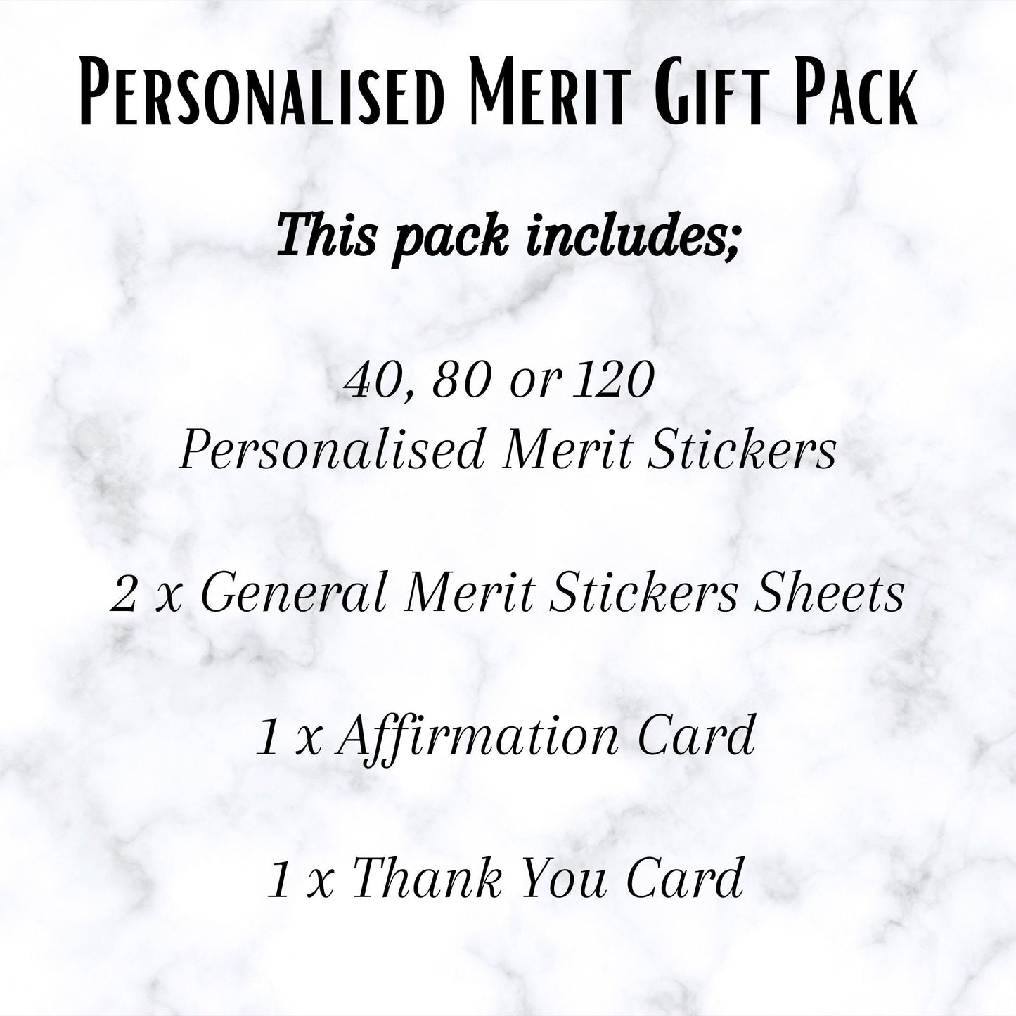 Personalised Merit Teacher Gift Pack