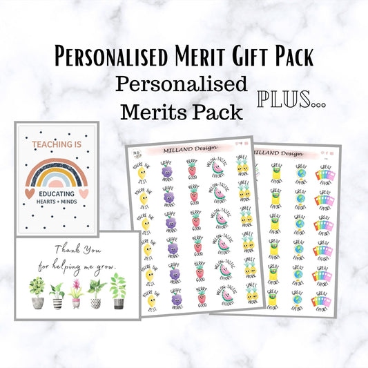 Personalised Merit Teacher Gift Pack