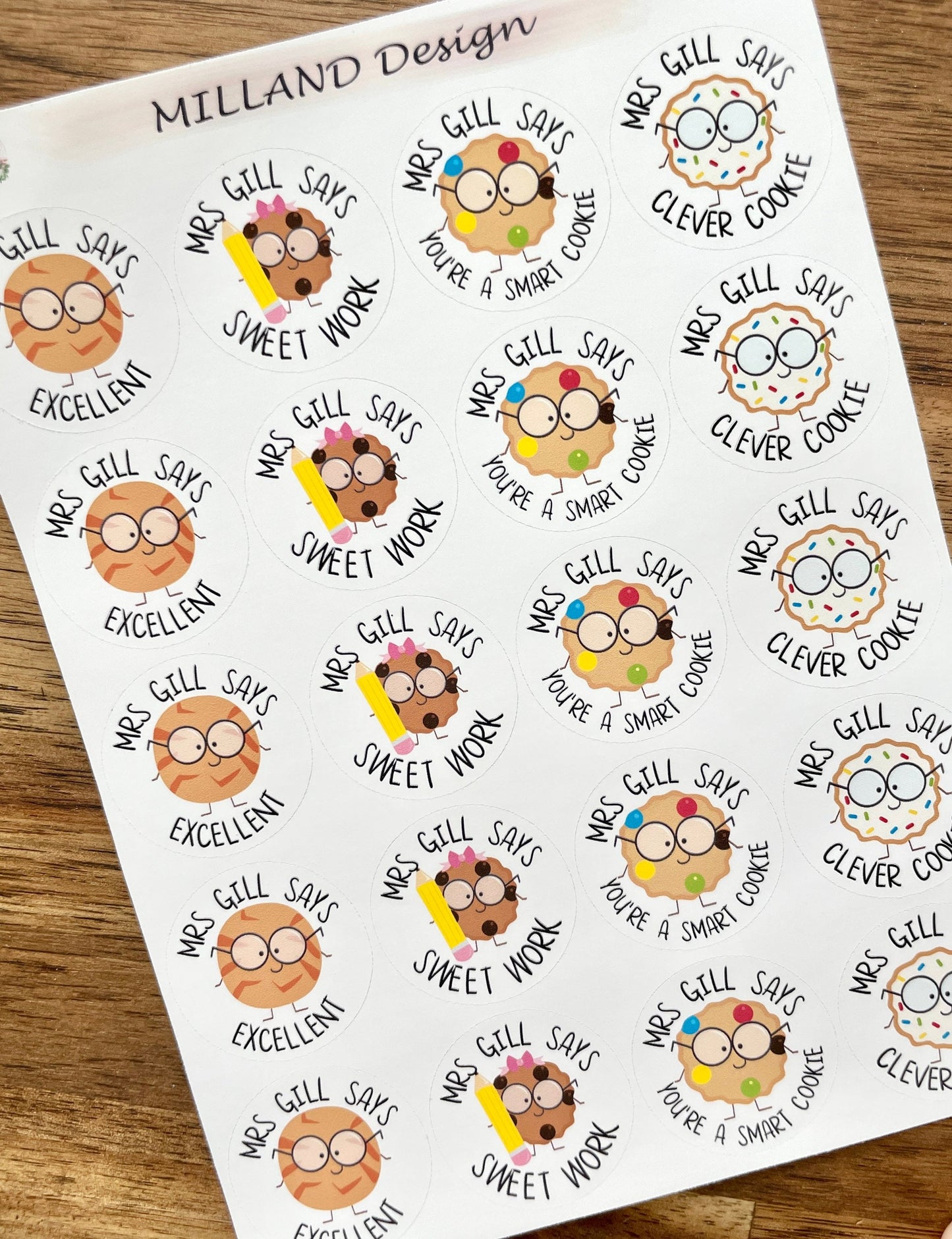 Smart Cookie Custom Personalised Teacher Stickers
