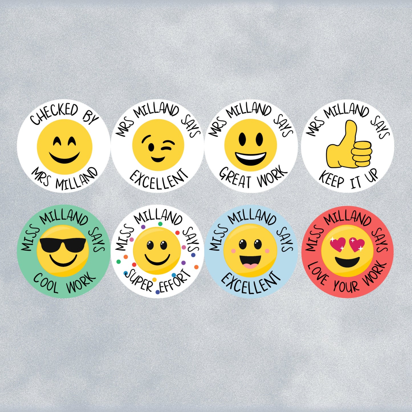 Emoji Custom Personalised Teaching Stickers