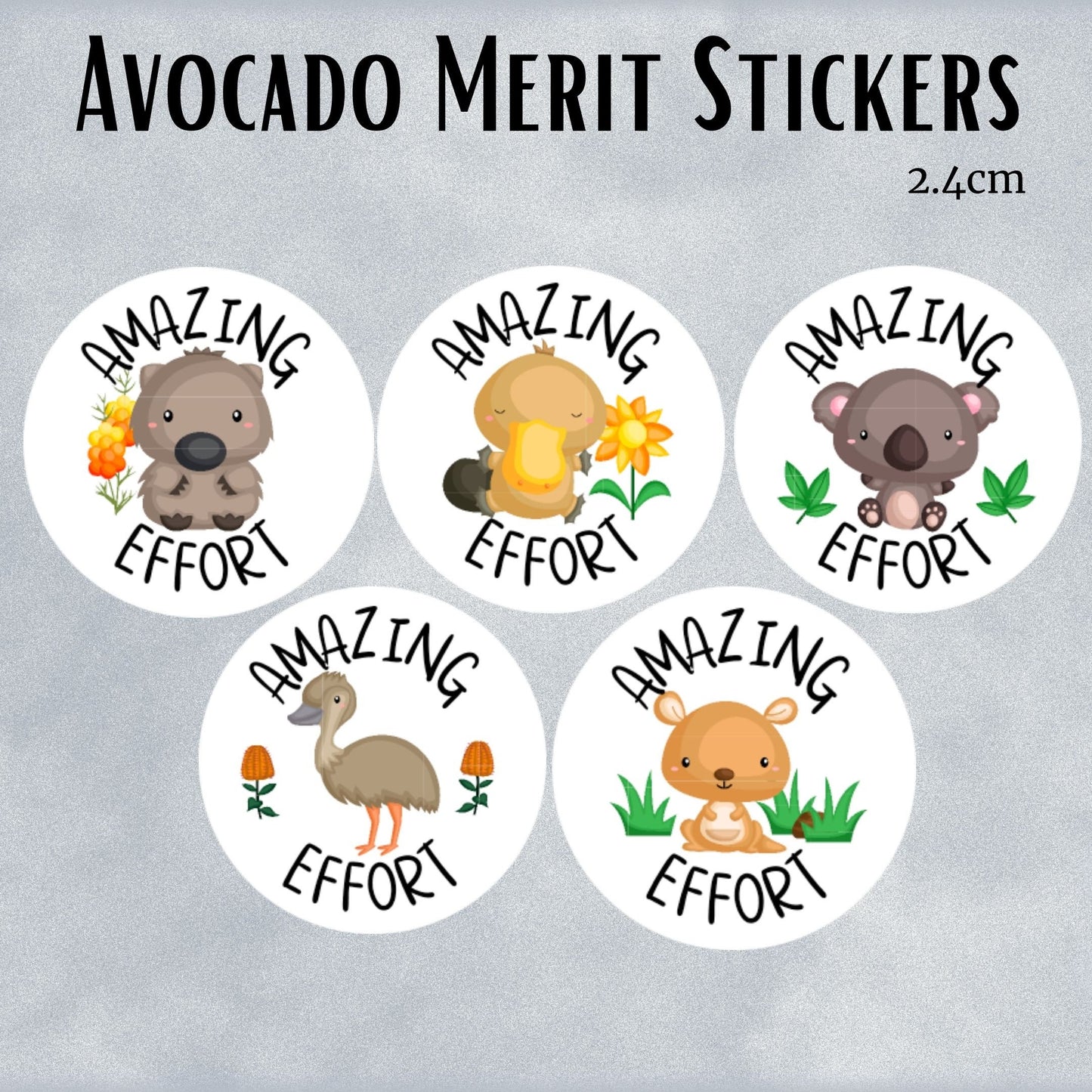 Australian Animals General Merit Stickers