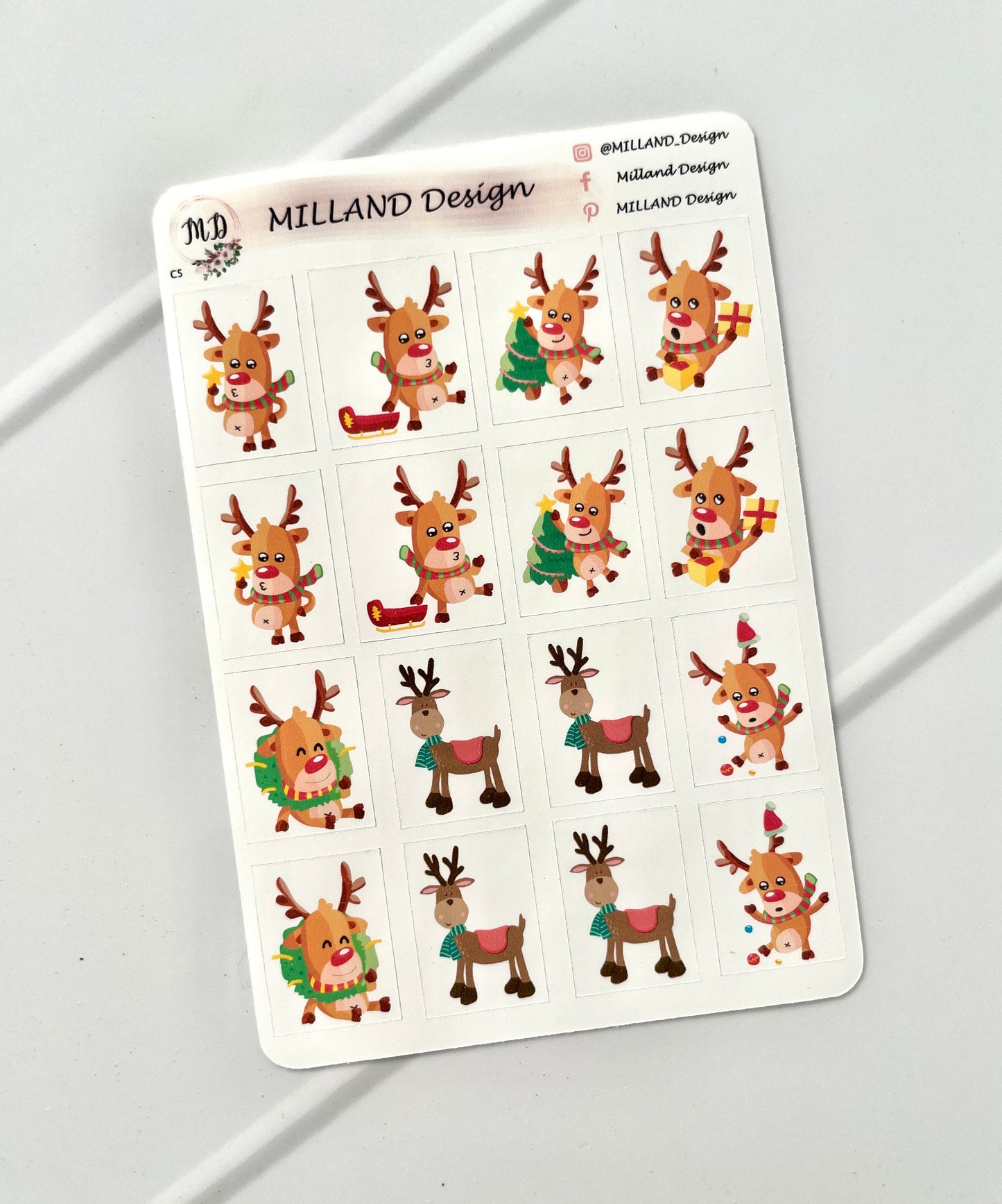 Reindeer Decorative Stickers